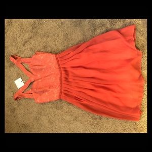 Orange formal dress